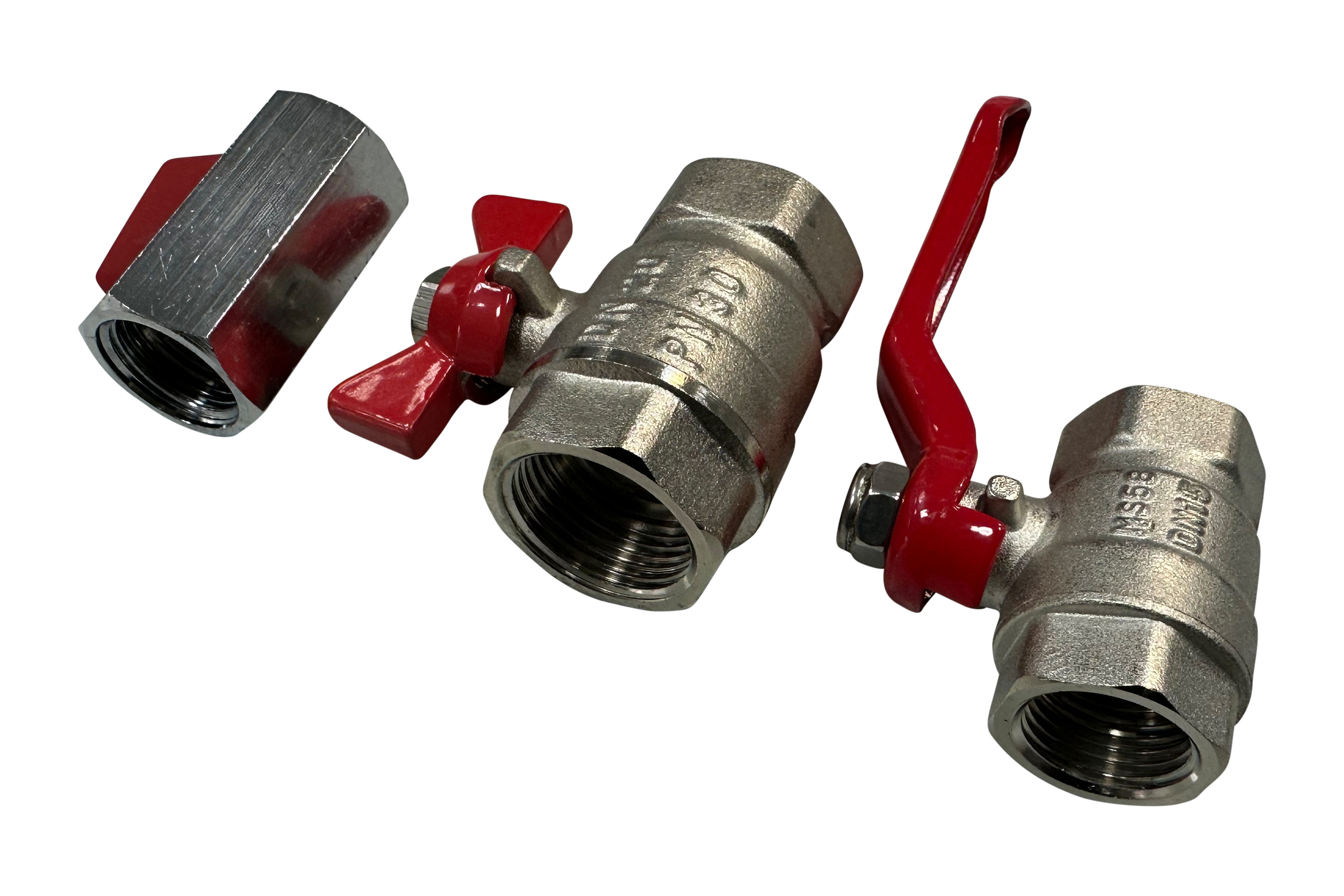 Messing-Durchgangskugelhähne