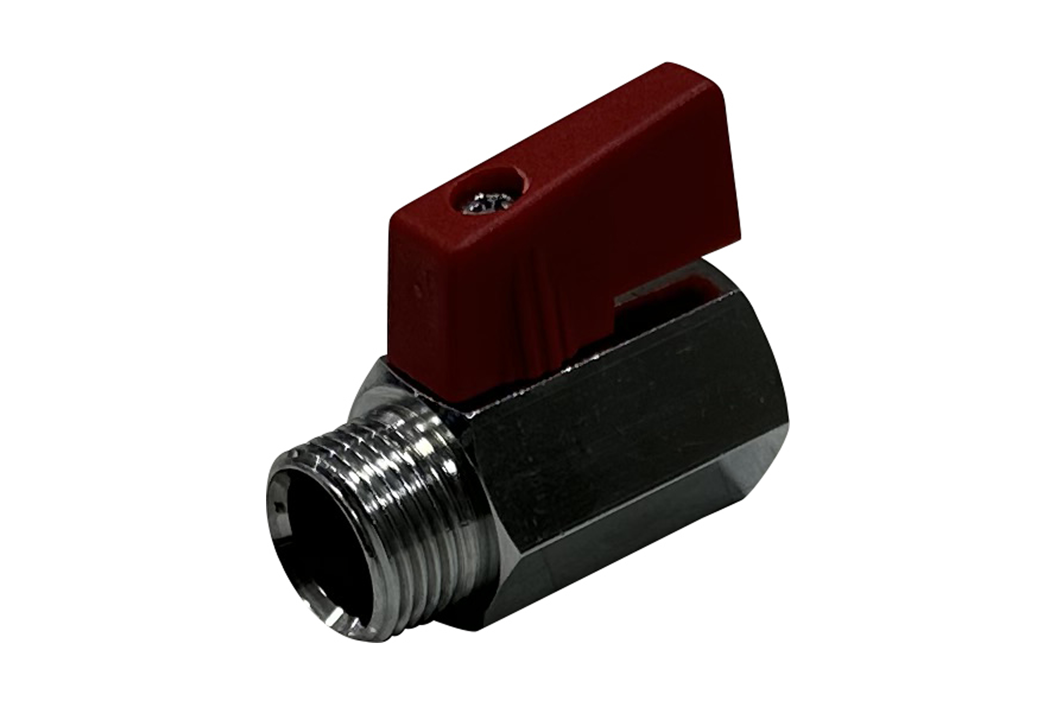 Mini-Kugelhahn
R3/8''IG / R3/8''AG