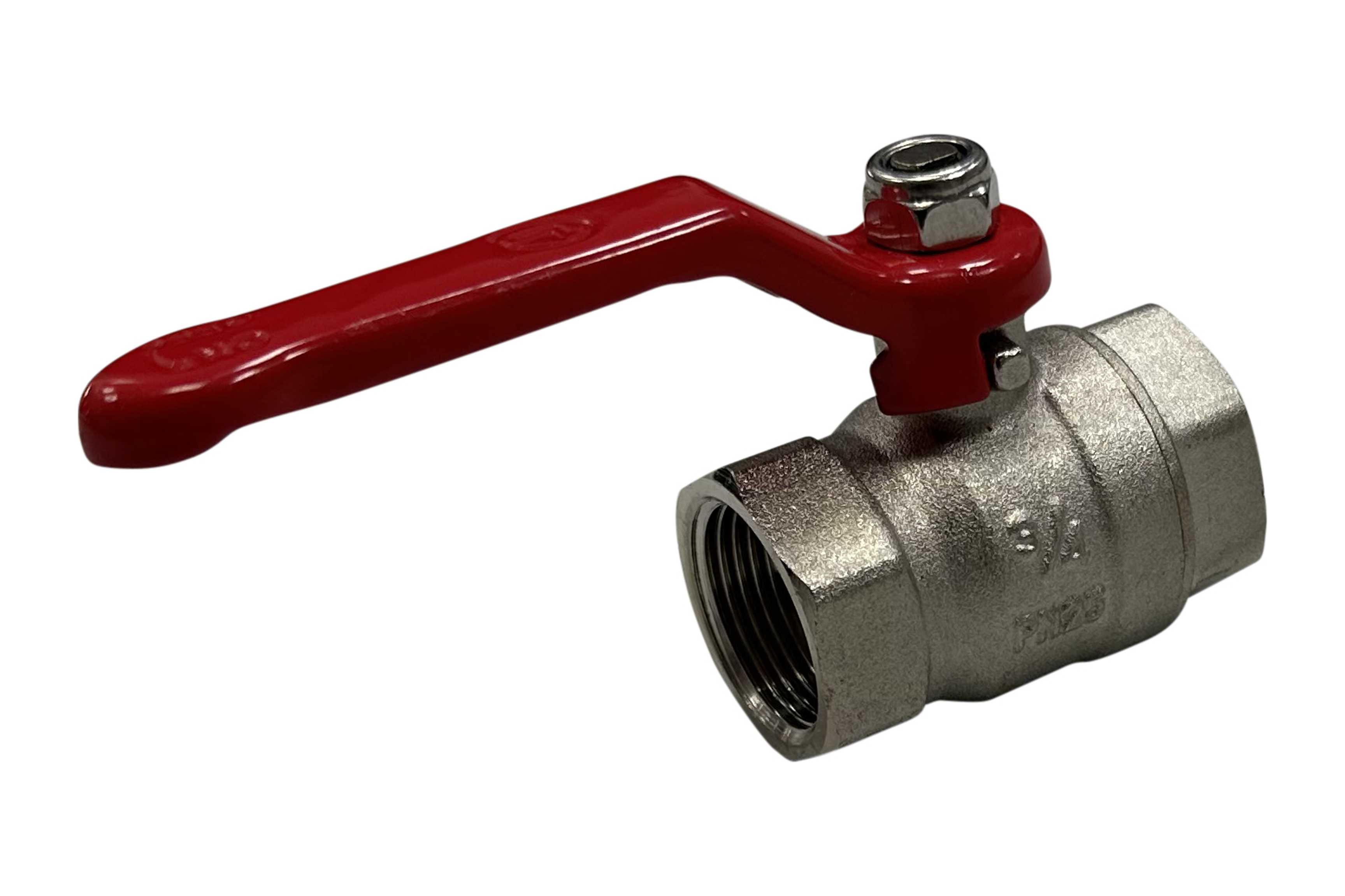 Kugelhahn mit vollem
Durchgang bds. R2 1/2