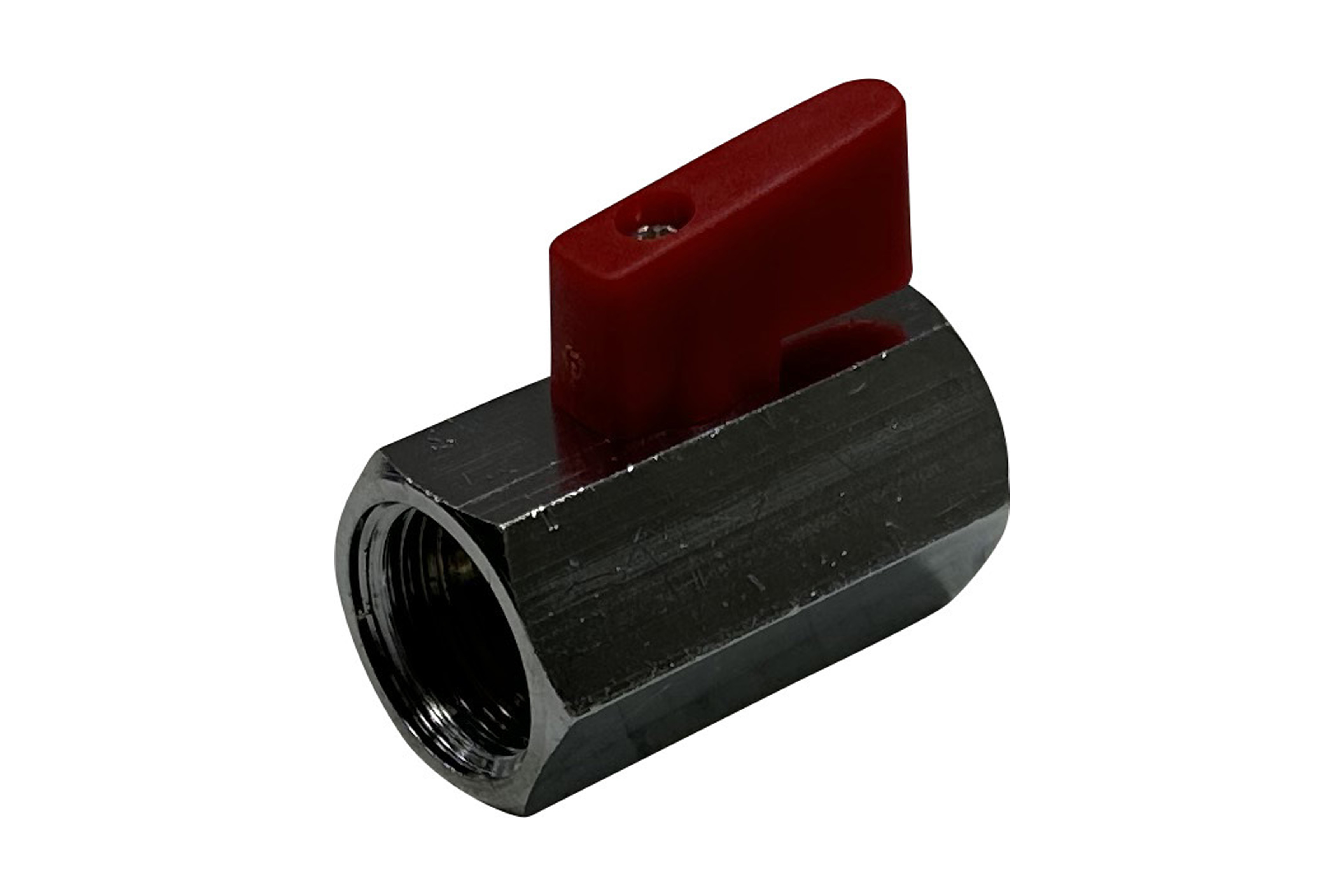 Mini-Kugelhähne mit Knebelgriff einseitig - IG/IG